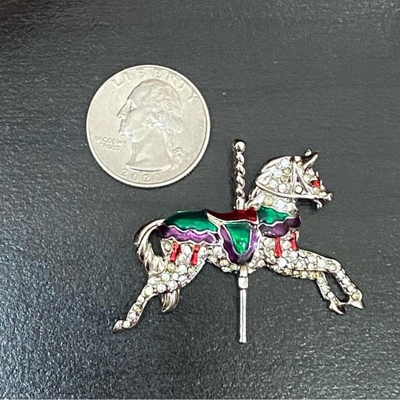 Vintage Regency Acessories Carousel Horse Brooch New (Old Stock) - Picture 5 of 12